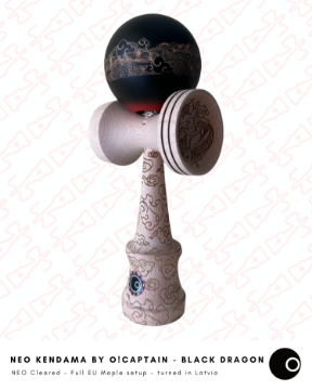 Bild von DRAGON NEO Kendama by O!Captain - BLACK DRAGON