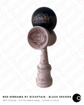 Bild von DRAGON NEO Kendama by O!Captain - BLACK DRAGON